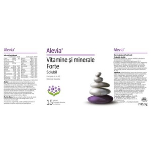 Vitamine si minerale Forte, 15 plicuri, Alevia - Img 2