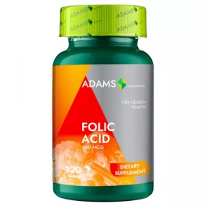 Acid Folic, 400mcg, 120 tablete, Adams Vision
