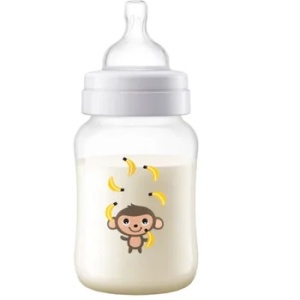 Biberon Classic anticolici Maimuta 1 luna+ SCF821/11, 260 ml, Philips Avent