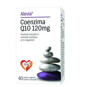 Coenzima Q10, 120 mg, 40 capsule vegetale, Alevia