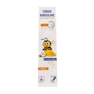 Conuri auriculare copii 2buc - Pharmaherbal