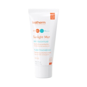 Crema hidratanta fluida cu protectie solara Sunlight Mat, SPF 50+, 50 ml, Ivatherm