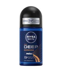 Deodorant roll-on pentru barbati Deep Esspresso, 50ml, Nivea