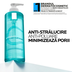 Gel de curatare pentru excesul de sebum si pori vizibili Effaclar Supramolecular, 400 ml, La Roche-Posay - Img 2