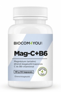 Magneziu-Vitamina C+ Vitamina B6, 90 capsule , Biocom
