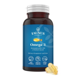 Omega 3, 1000 mg, 60 capsule, Faunus