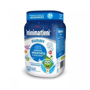 Pachet Minimartieni cu Echinacea Gummy, 60 jeleuri+ breloc, Walmark - Img 2