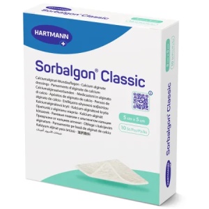 Pansament Sorbalgon 5 x 5 cm, 10 bucati, Hartmann