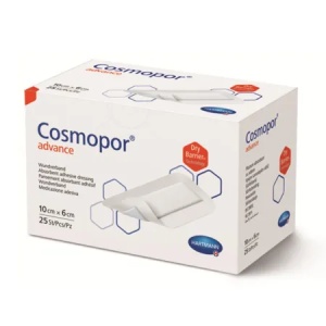 Pansament steril cu corp absorbant si marfini autoadezive Cosmopor Advance, 10x6 cm, 25 bucati, Hartmann