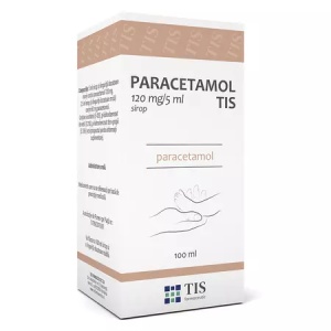 Paracetamol Tis pentru copii, 120 mg/5 ml, 100 ml, Tis Farmaceutic