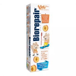 Pasta de dinti pentru copii cu extract de piersica Biorepair Kids 0-6 ani, 50 ml