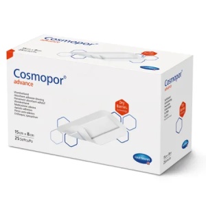Plasturi sterili cu corp absorbant si margini autoadezive Cosmopor Advance, 15 x 8 cm, 25 bucati, Hartmann