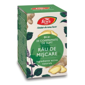 Rau de miscare D141, 20 comprimate, Fares