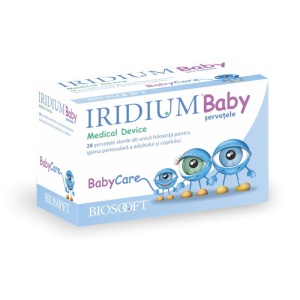 Servetele oftalmice Iridium Baby, 28 bucati, Fidia