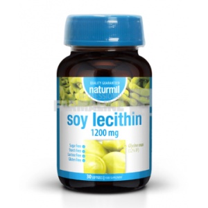 SOY LECITHIN 1200 mg, 30 capsule gelatinoase moi , Naturmil