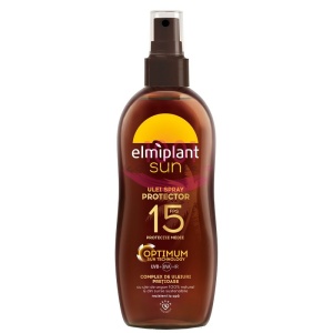 Ulei spray cu protectie solara SPF 15 Protectie & Bronz, 150 ml, Elmiplant Sun