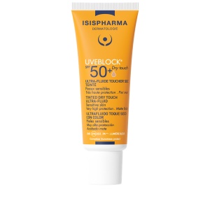Ultra-fluid protector nuantator medium pentru ten gras Dry Touch, SPF 50+ UVEBLOCK, 40 ml, Isispharma