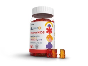 Ursuleti gumati cu vitaminele C, D si zinc Imuno Kids, 50 ursuleti, Sicovit