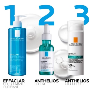 Crema cu protectie solara SPF 50+ pentru fata Anthelios Oil Correct, 50 ml, La Roche-Posay - Img 5