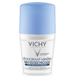 Deodorant roll-on mineral fara saruri de aluminiu 48h, 50 ml, Vichy