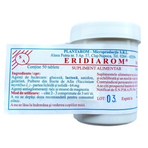 Eridiarom, 50 comprimate, Plantarom