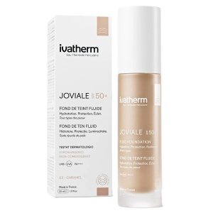 Fond de ten fluid SPF50+ 03 Caramel Joviale, 30 ml, Ivatherm - Img 2