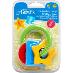 Jucarie pentru dentitie din silicon Forme geometrice, Dr Browns
