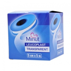 Leucoplast transparent, 5cm x 5m, Minut