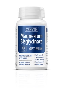 Magneziu Bisglicinat Optimum 900 mg, 60 capsule