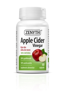 Otet din cidru de mere, 60 capsule, Zenyth