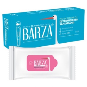 Pachet Test de sarcina cu determinarea saptamanii stilou + Servetele umede, Barza