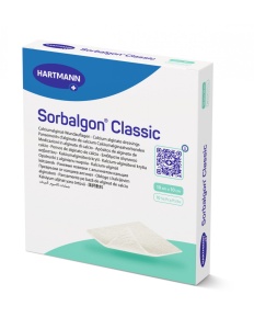 Pansament Sorbalgon Classic, 10 cm x 10 cm, 10 bucati, Hartmann