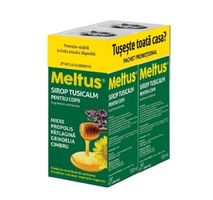 Solacium Meltus Sirop Tusicalm Copii 100ml Pachet 1+1 Gratis