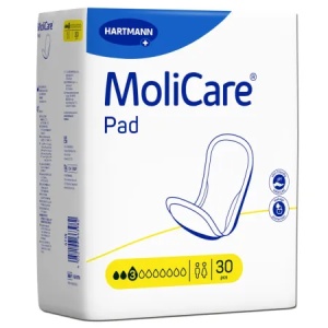 Tampoane pentru incontinenta uşoara 3 picaturi MoliCare Pad, 30 bucati, Hartmann