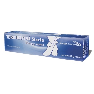 Terbinafina crema, 10 mg/g, 20 g, Slavia