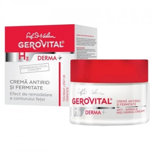 Crema antirid si fermitate H3 Derma+, 50 ml, Gerovital