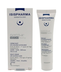 Crema de noapte cu 10% acid glicolic Glyco-A Medium Peeling, 30 ml, IsisPharma