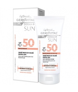 Crema protectie solara pentru copii SPF 50 H3 Derma+ Sun, 100 ml, Gerovital