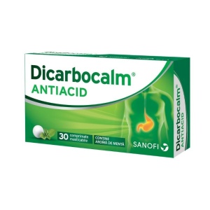 Dicarbocalm antiacid, 30 comprimate masticabile, Sanofi