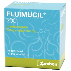 Fluimucil 200mg Ct*30plicuri Gran Pt Sol Orala Zambon