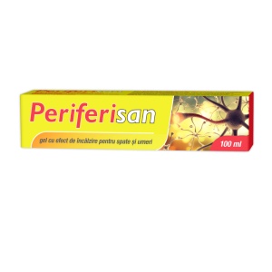 Gel cu efect de încălzire pentru spate și umeri Periferisan, 100 ml, Zdrovit