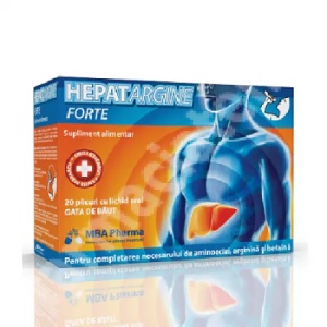 Hepatargine Forte, 20 plicuri, MBA Pharma