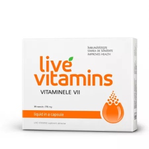 Live Vitamins pentru imbunatatirea starii de sanatate 30 capsule, Vitaslim