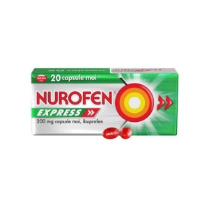 Nurofen Express, 200 mg, 10 capsule moi, Reckitt Benckiser