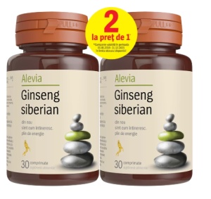 Pachet Ginseng siberian 30+30 capsule, Alevia