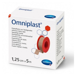 Plasture hipoalergen pe suport textil Omniplast, 1.25cm x 5m, 1 bucata, Hartmann