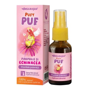 PufyPUF propolis si echinacea spray, 20 ml, Dacia Plant