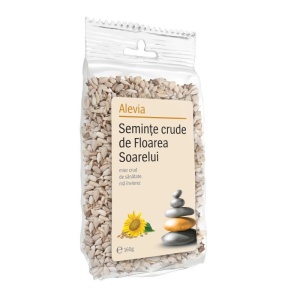 Seminte crude de floarea soarelui Bio, 160 g, Alevia