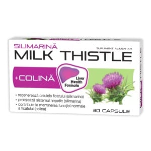 Silimarina Colina Milk Thistle, 30 capsule, Zdrovit
