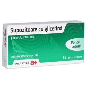 Supozitoare Cu Glicerina Adulti 2100 Mg Ctx12 Sup